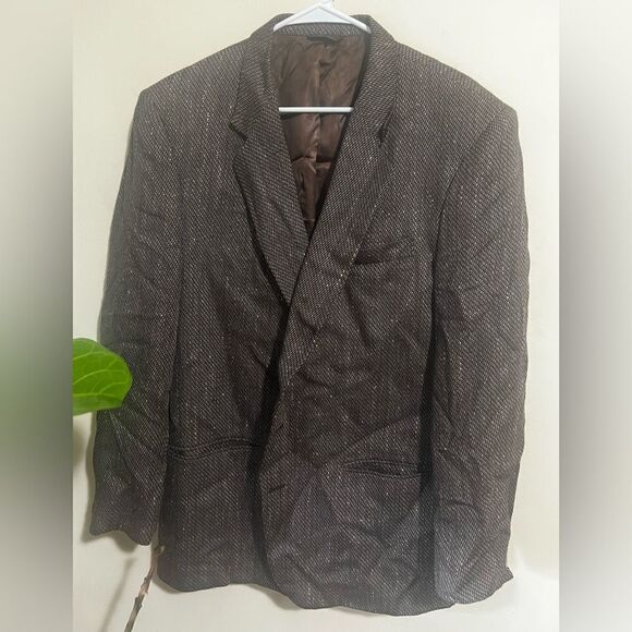Vintage wool tweed suit jacket - Picture 1 of 7